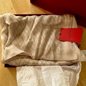 Valentino 100% Silk Scarf NIB